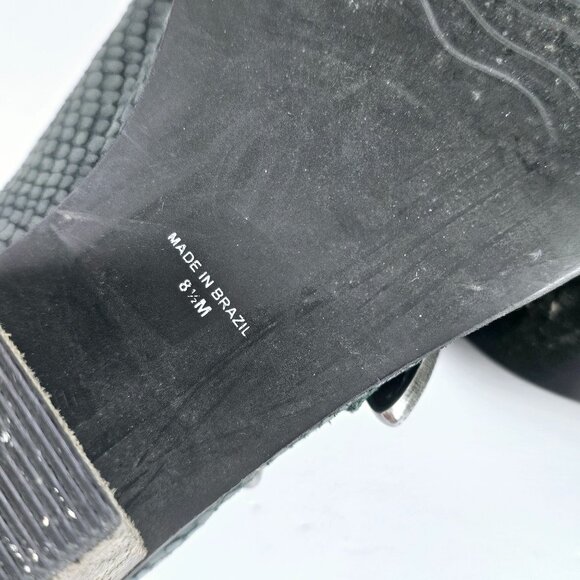 Matisse Bloke Double Buckle Slip-on Suede Croc Mule with Block Heel, 8.5M - Picture 9 of 11